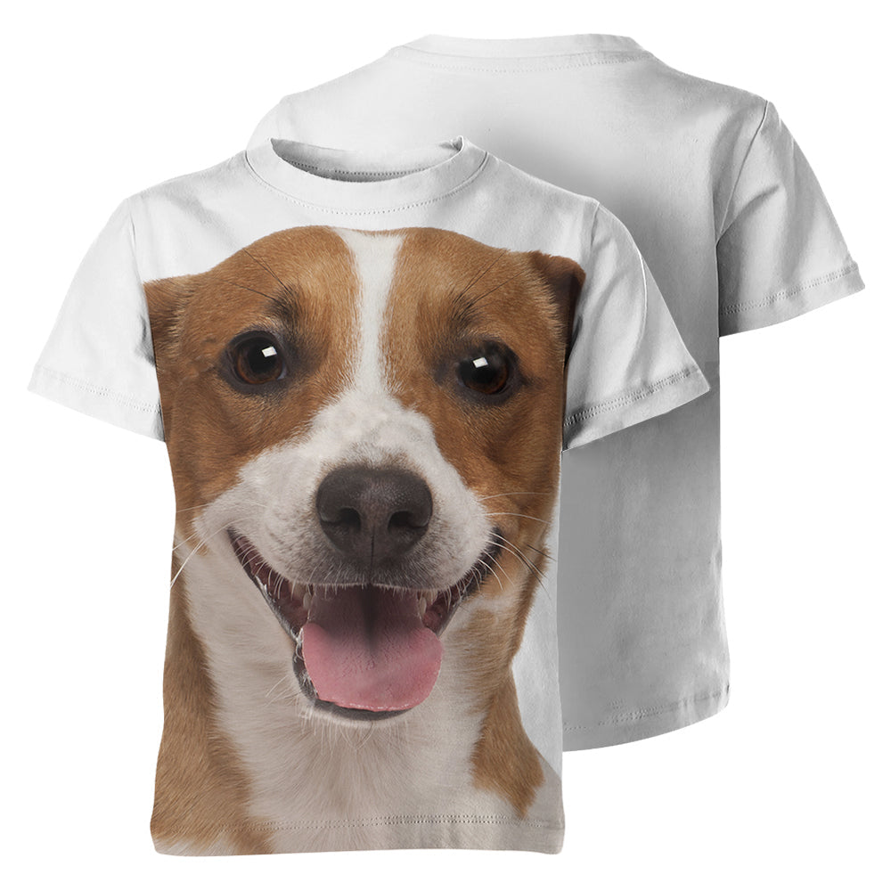 Jack Russell Terrier 3D Graphic Unisex T-shirt