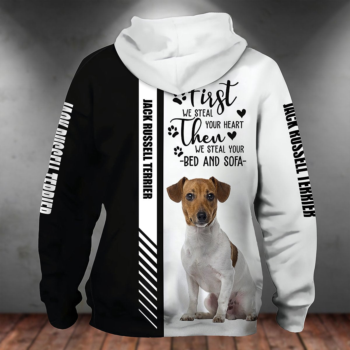 Jack Russell Terrier-First We Steal Your Heart Unisex Hoodie
