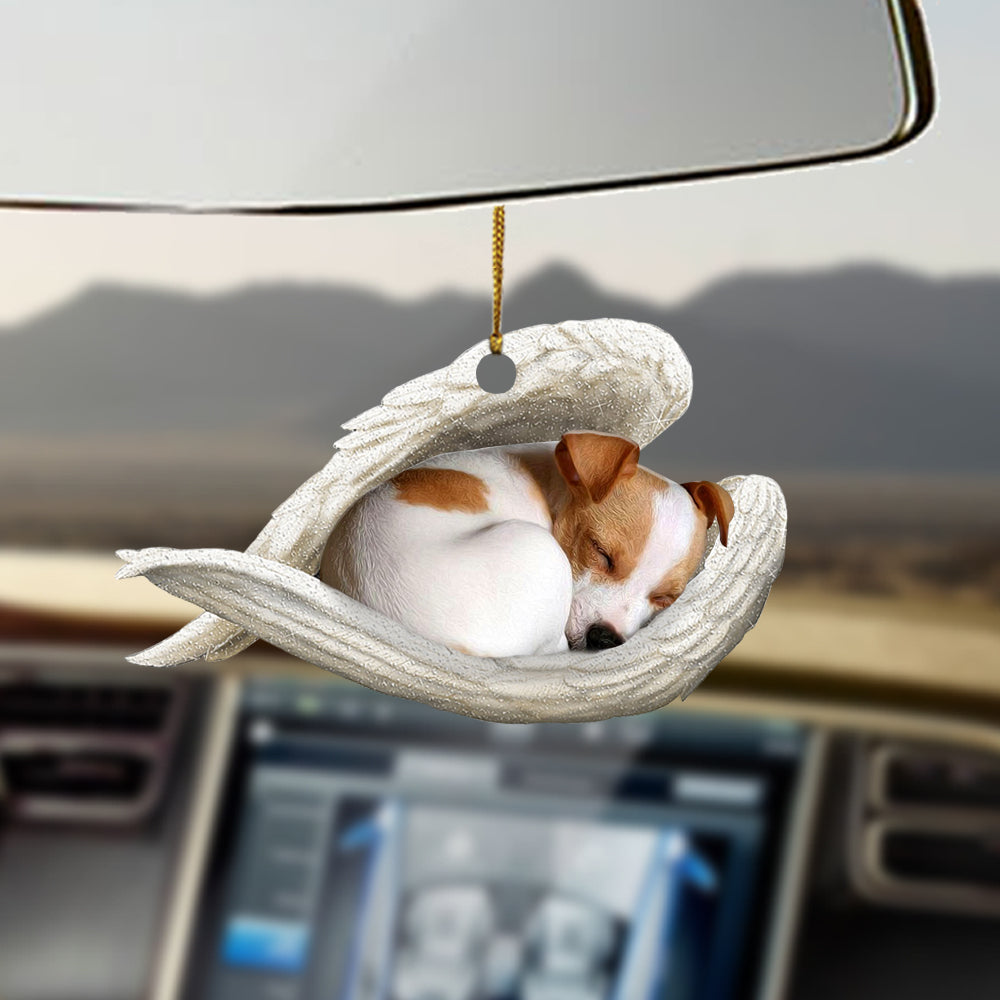 Jack Russell Terrier Sleeping Angel Ornament Sleeping Angel Car Hanging Ornament