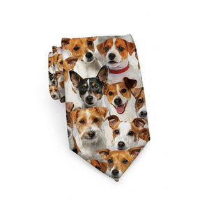 A Bunch Of Jack Russell Terriers Tie For Men/Great Gift Idea For Christmas