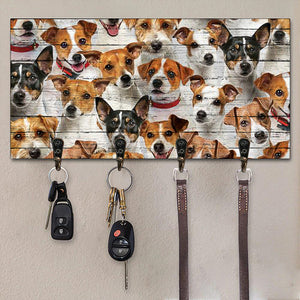 A Bunch Of Jack Russell Terriers Key Hanger