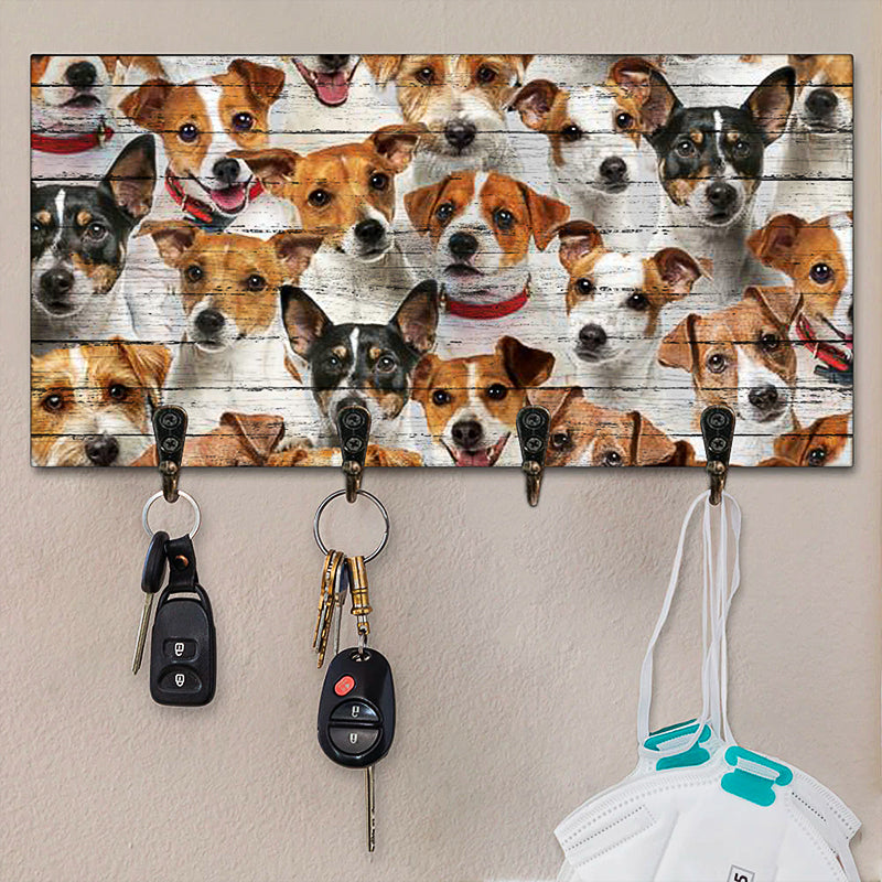 A Bunch Of Jack Russell Terriers Key Hanger