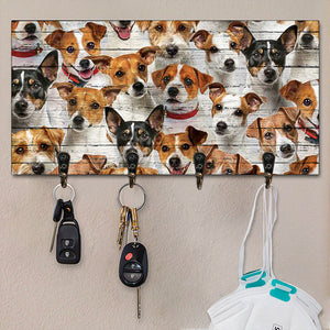 A Bunch Of Jack Russell Terriers Key Hanger
