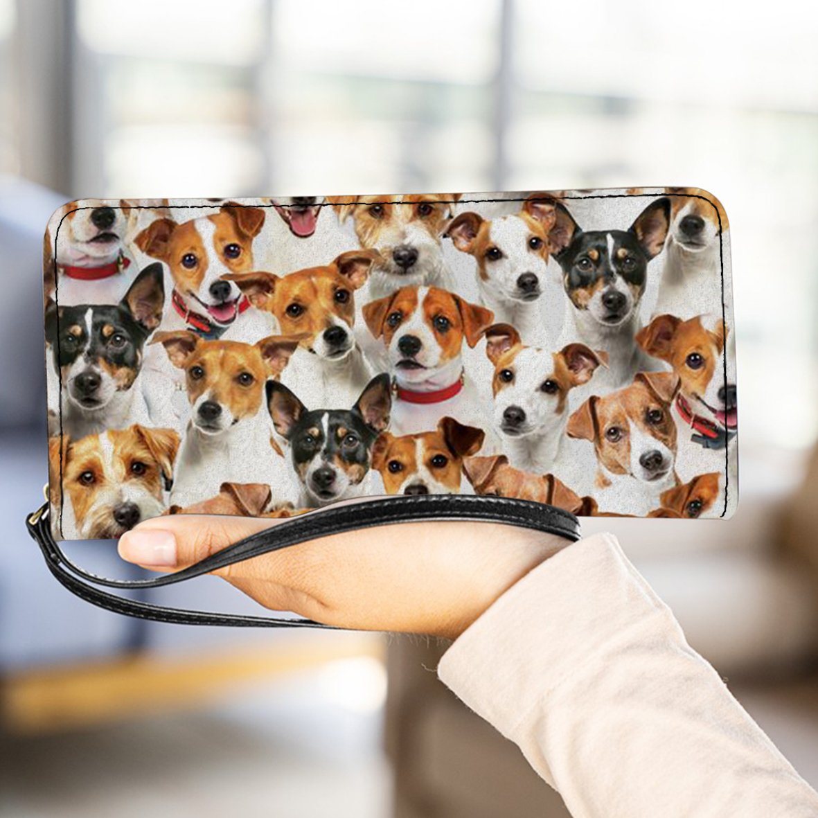A Bunch Of Jack Russell Terriers Clutch Purse