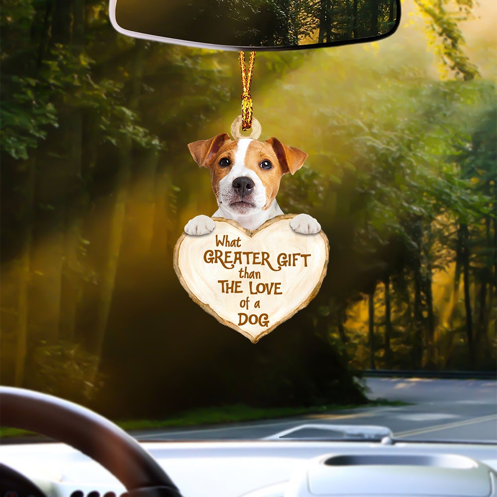 Jack Russell Terrier 2 Greater Gift Car Hanging Ornament