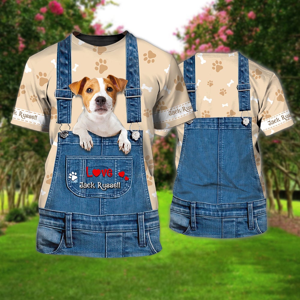 Love Jack Russell Cute Unisex T-shirt