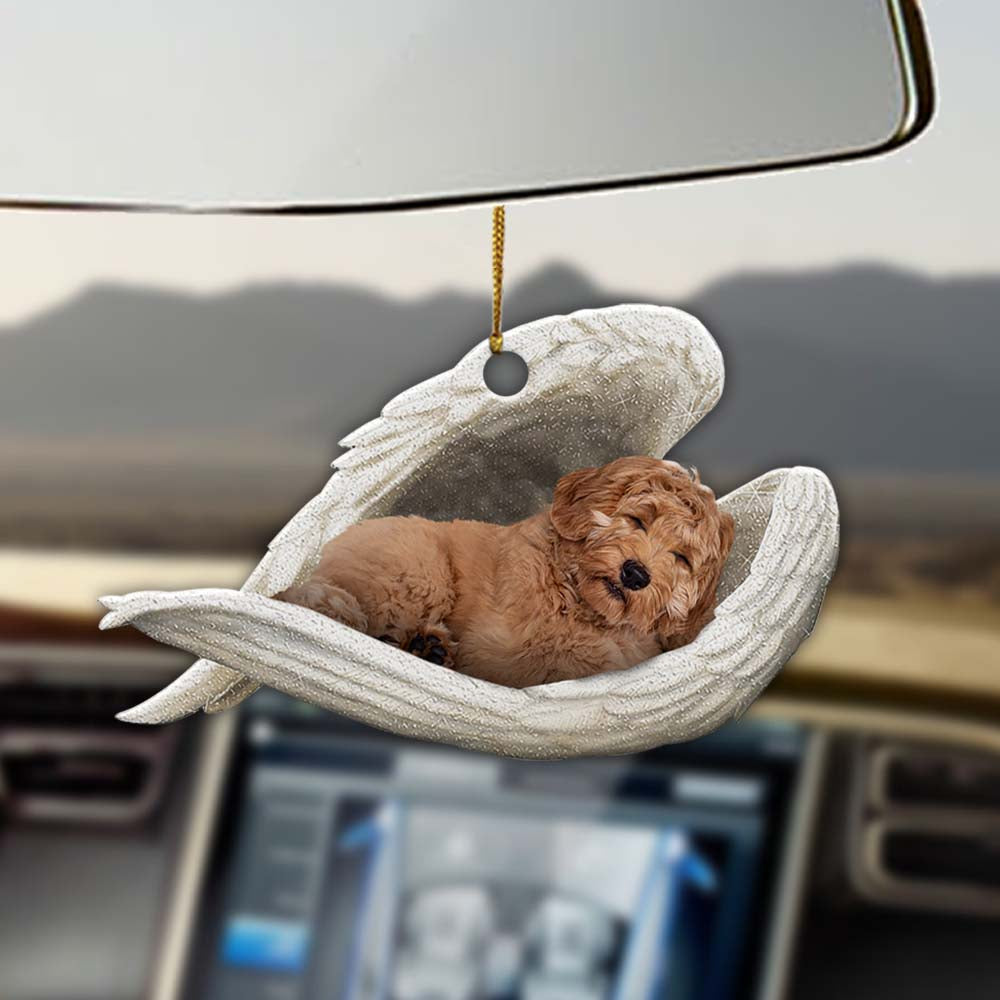 Labradoodle Sleeping Angel Ornament Sleeping Angel Car Hanging Ornament