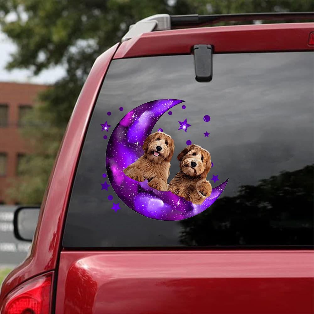 Labradoodle I Love You To The Moon Decal