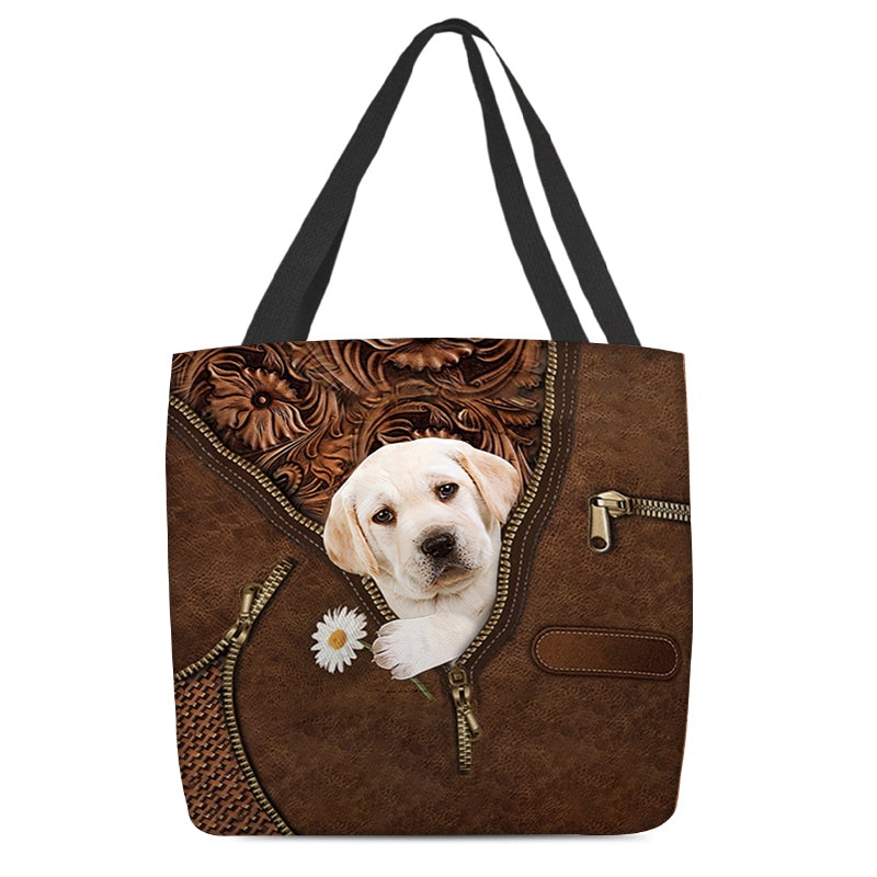 Labradoole Holding Daisy Tote Bag