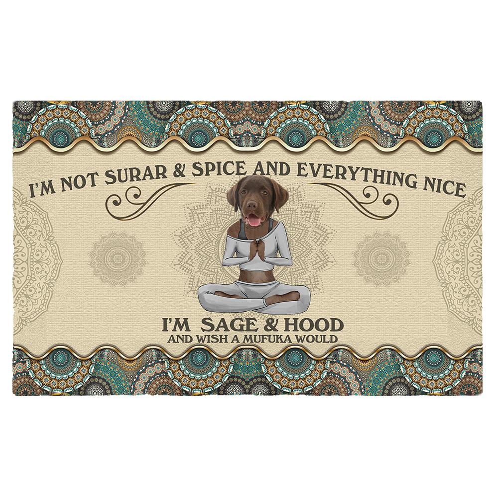 Wish A Mufuka Would-Chocolate Labrador Retriever Doormat