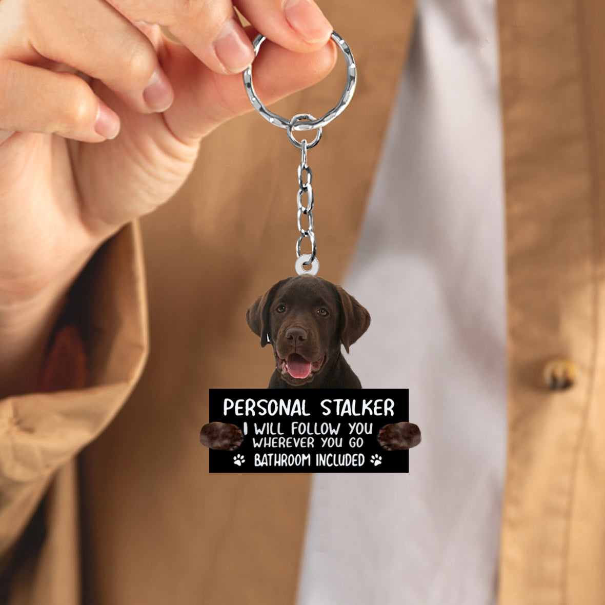 Labrador 03Personal Stalker Acrylic Keychain