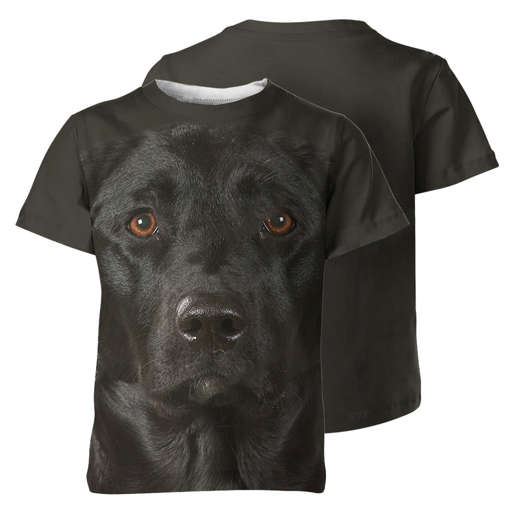 Labrador Black 3D Graphic Unisex T-shirt
