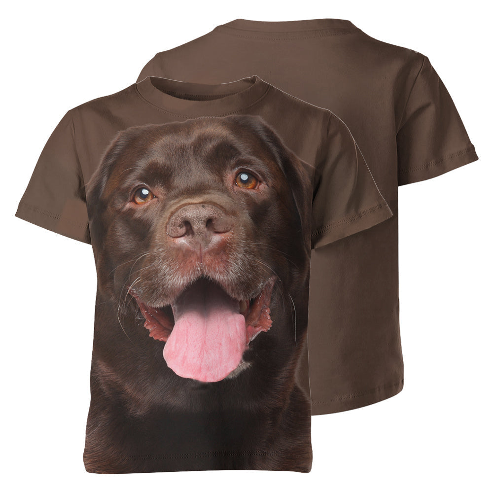 Labrador Chocolate 3D Graphic Unisex T-shirt