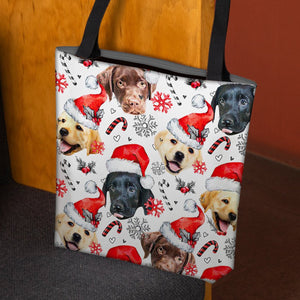 Labrador Retriever Merry Christmas Tote Bag