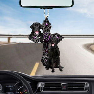 Labrador Retriever 2 Pray For God Car Hanging Ornament