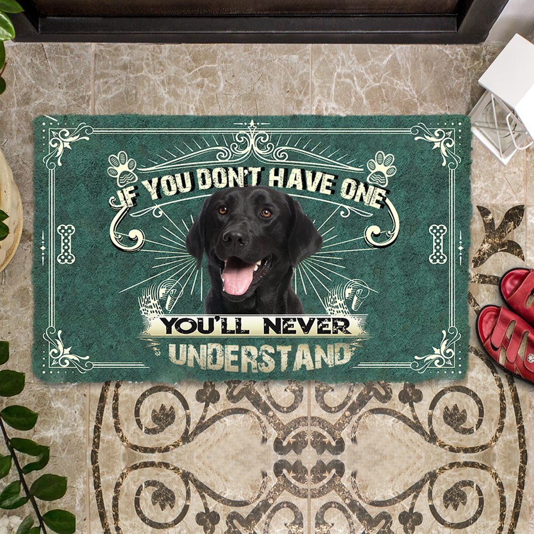 Have One Black Labrador Retriever Doormat