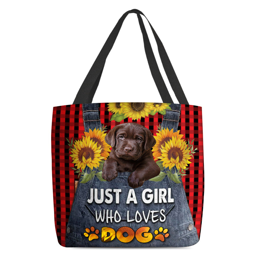 Labrador Retriever 3-Just A Girl Who Loves Dog Tote Bag