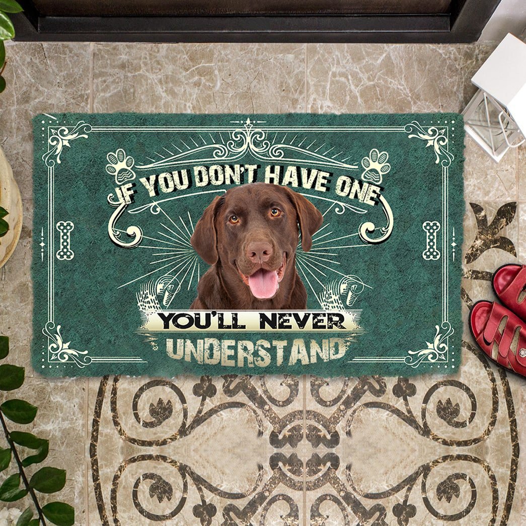 Have One Chocolate Labrador Retriever 02 Doormat