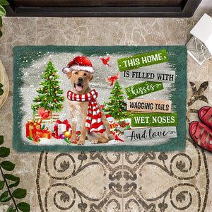 This Home Is Filled With Kisses/Yellow Labrador Retriever Doormat