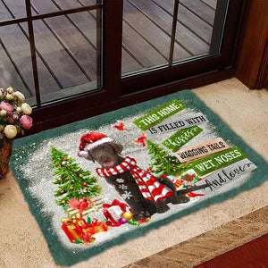 This Home Is Filled With Kisses/Chocolate Labrador Retriever Doormat