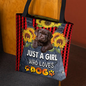 Labrador Retriever 3-Just A Girl Who Loves Dog Tote Bag