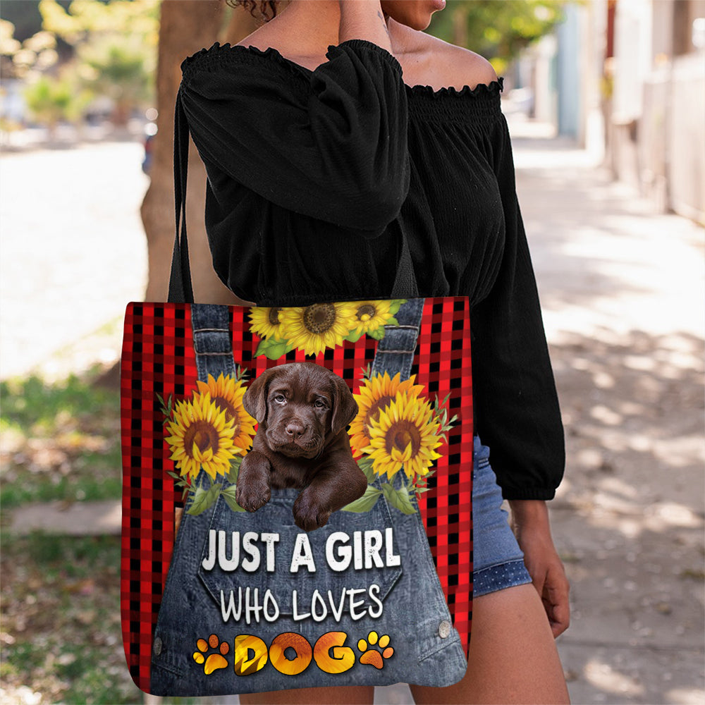 Labrador Retriever 3-Just A Girl Who Loves Dog Tote Bag