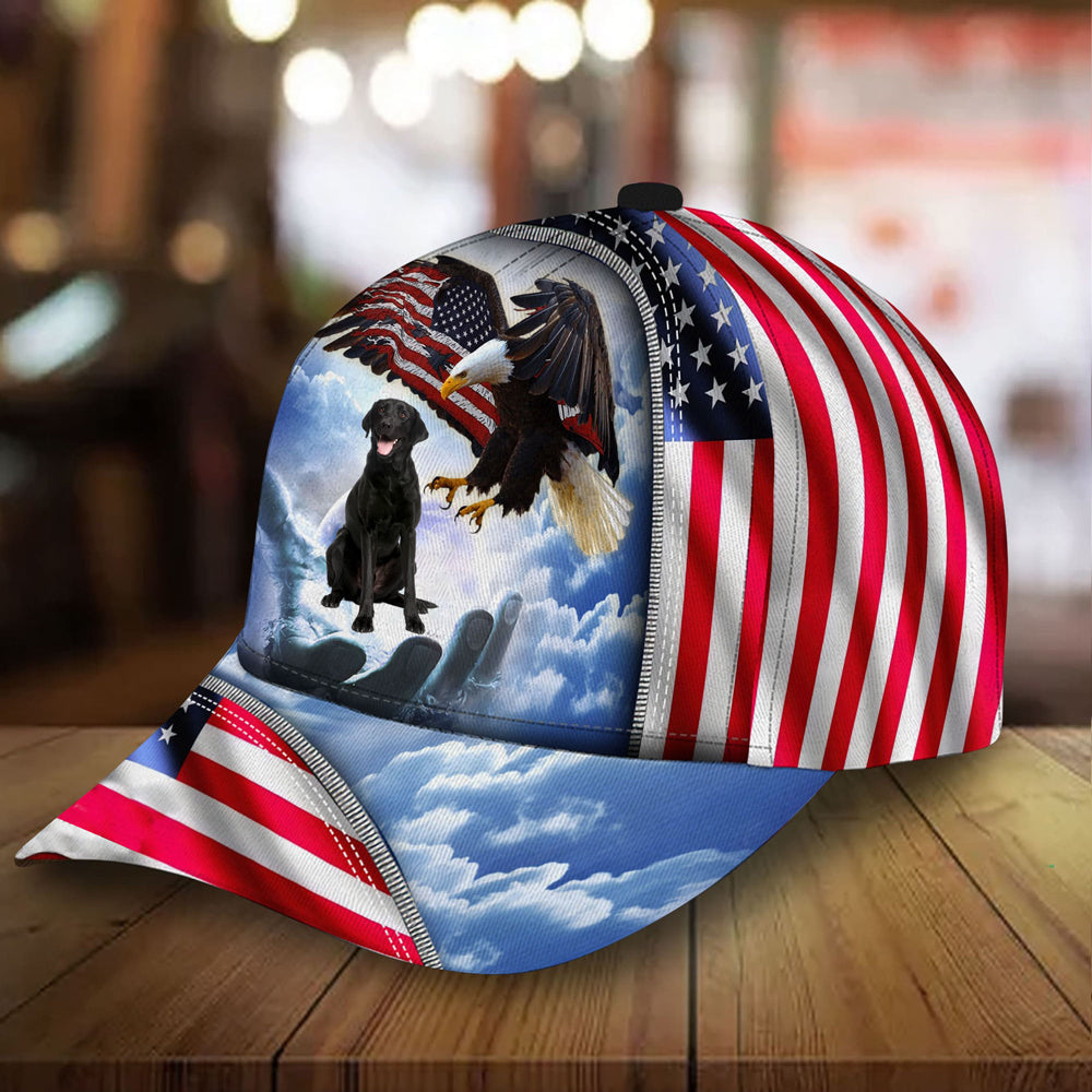 Labrador Retriever Perfect One Nation Under God Cap For Patriots And Dog Lovers