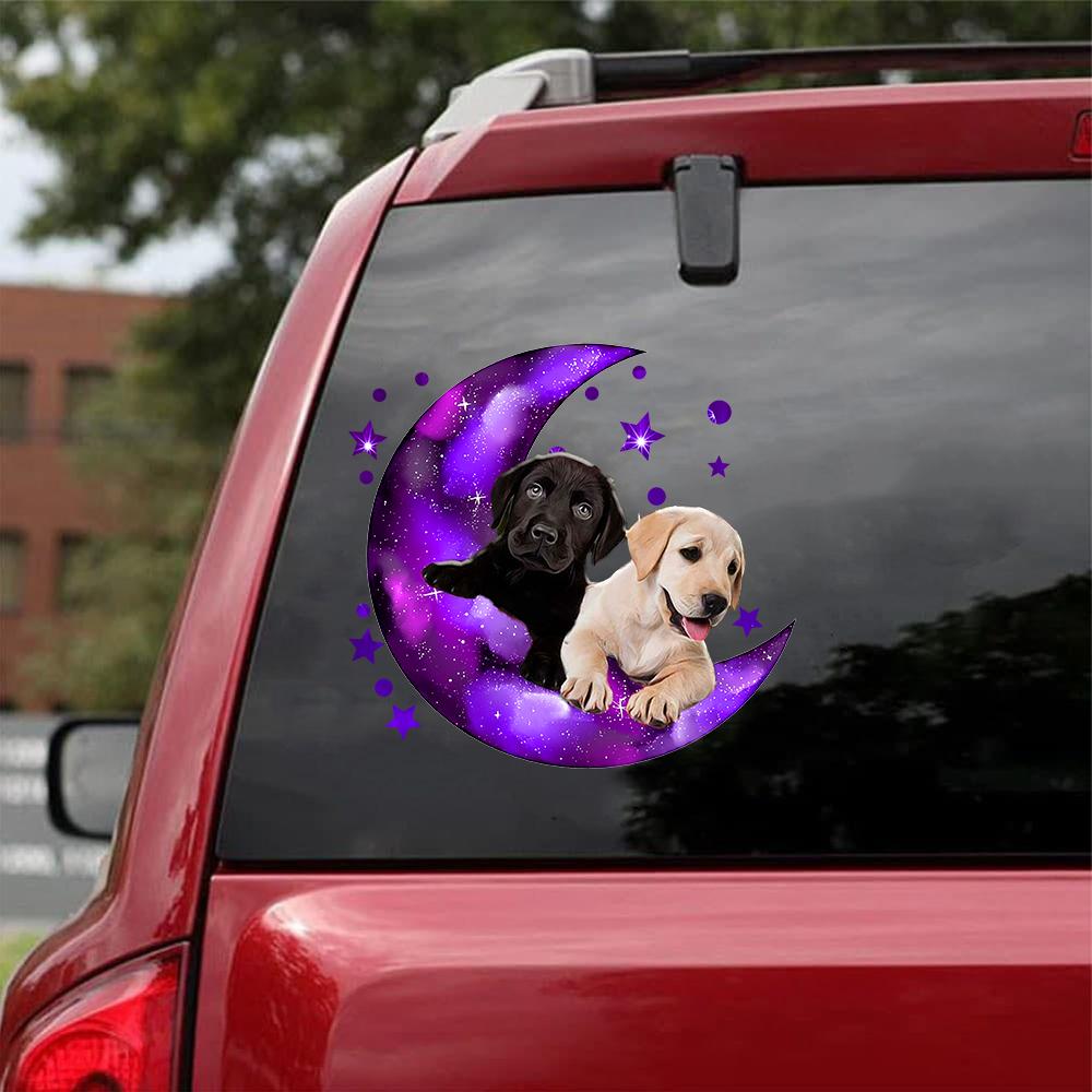 Labrador Retriever I Love You To The Moon Decal