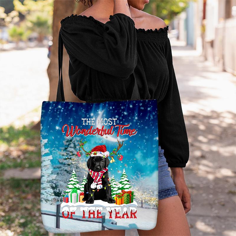 Labrador Christmas Tote Bag