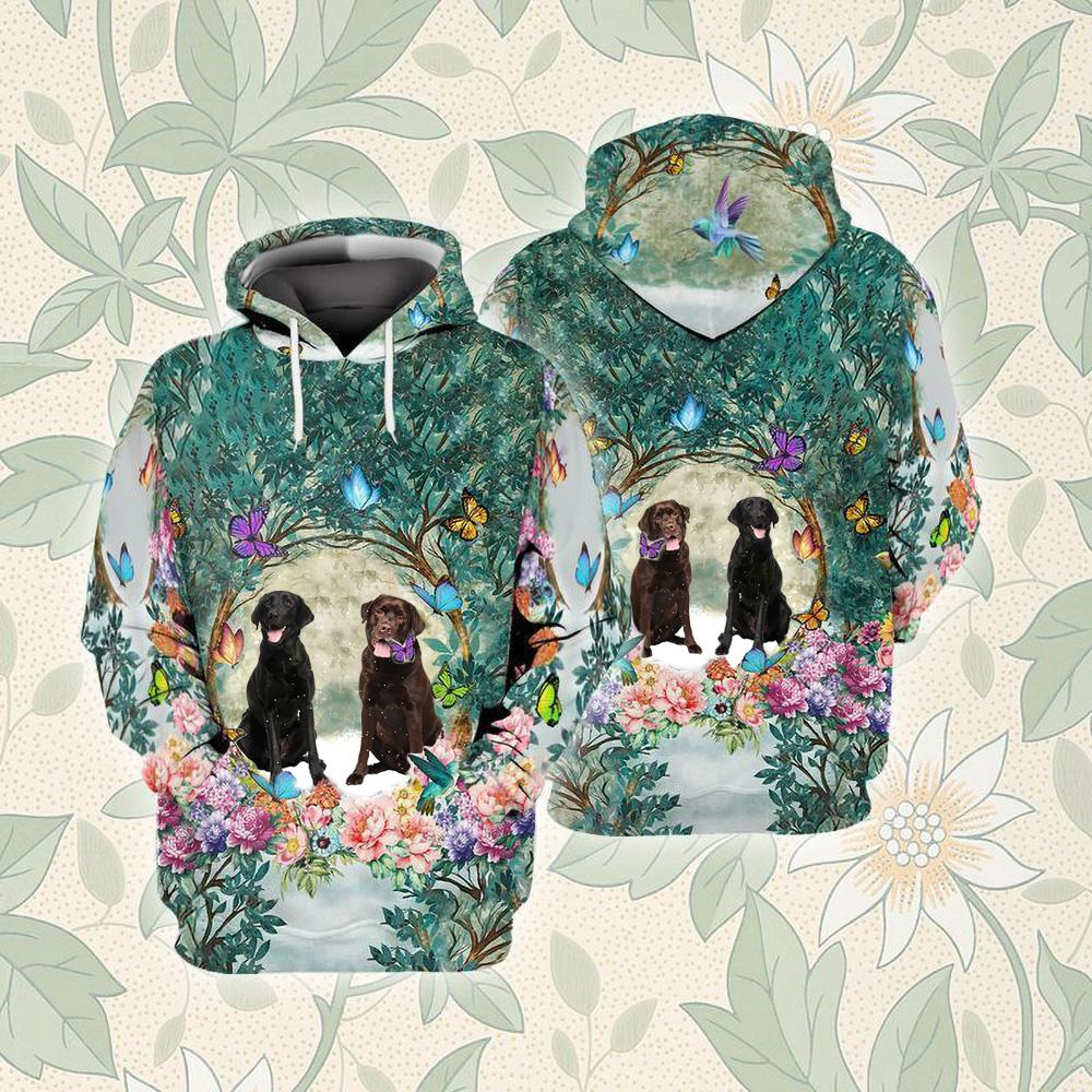 Labrador Retrievers Among Forest Unisex Hoodie