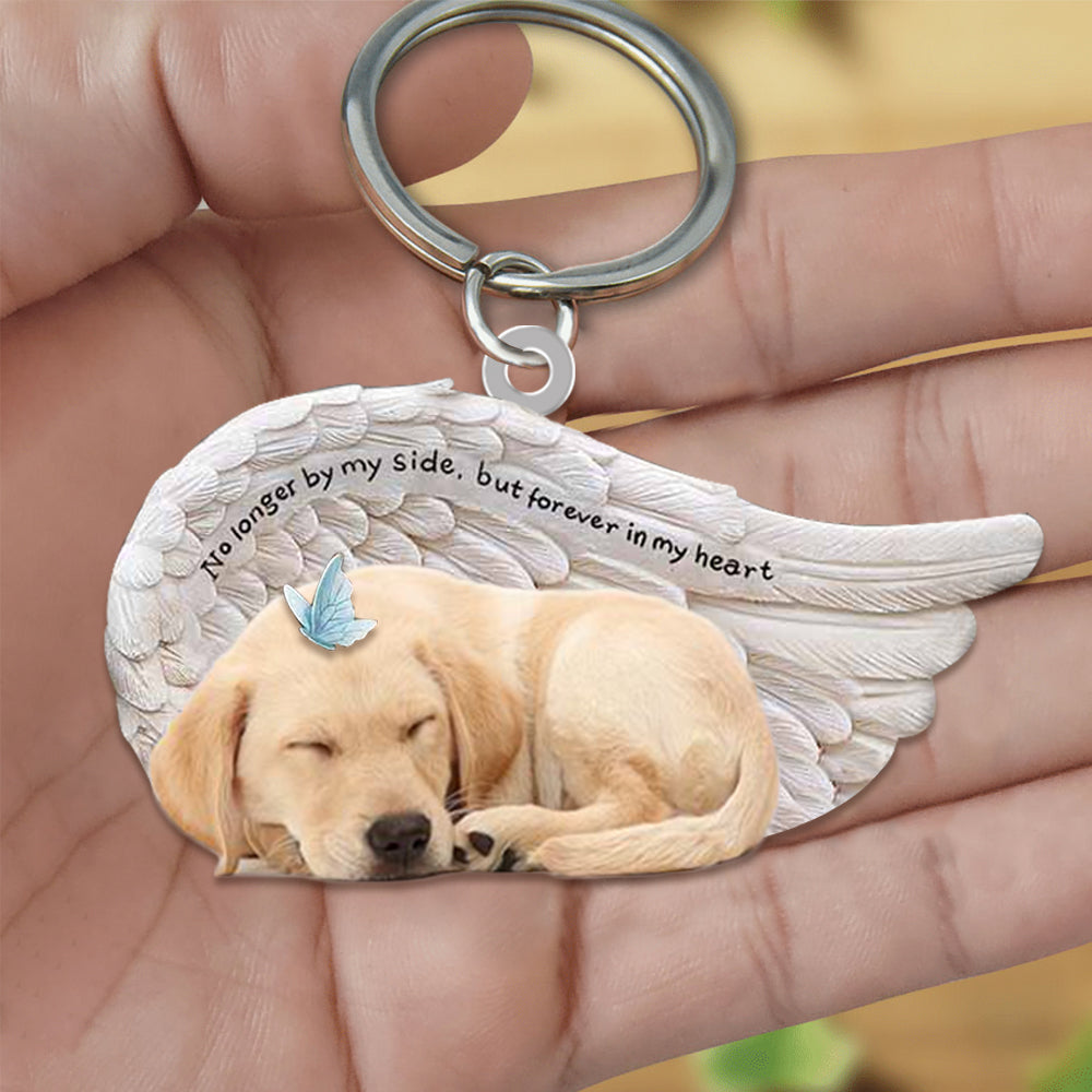Labrador Retriever Sleeping Angel - Forever In My Heart Acrylic Keychain