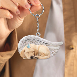 Labrador Retriever Sleeping Angel - Forever In My Heart Acrylic Keychain