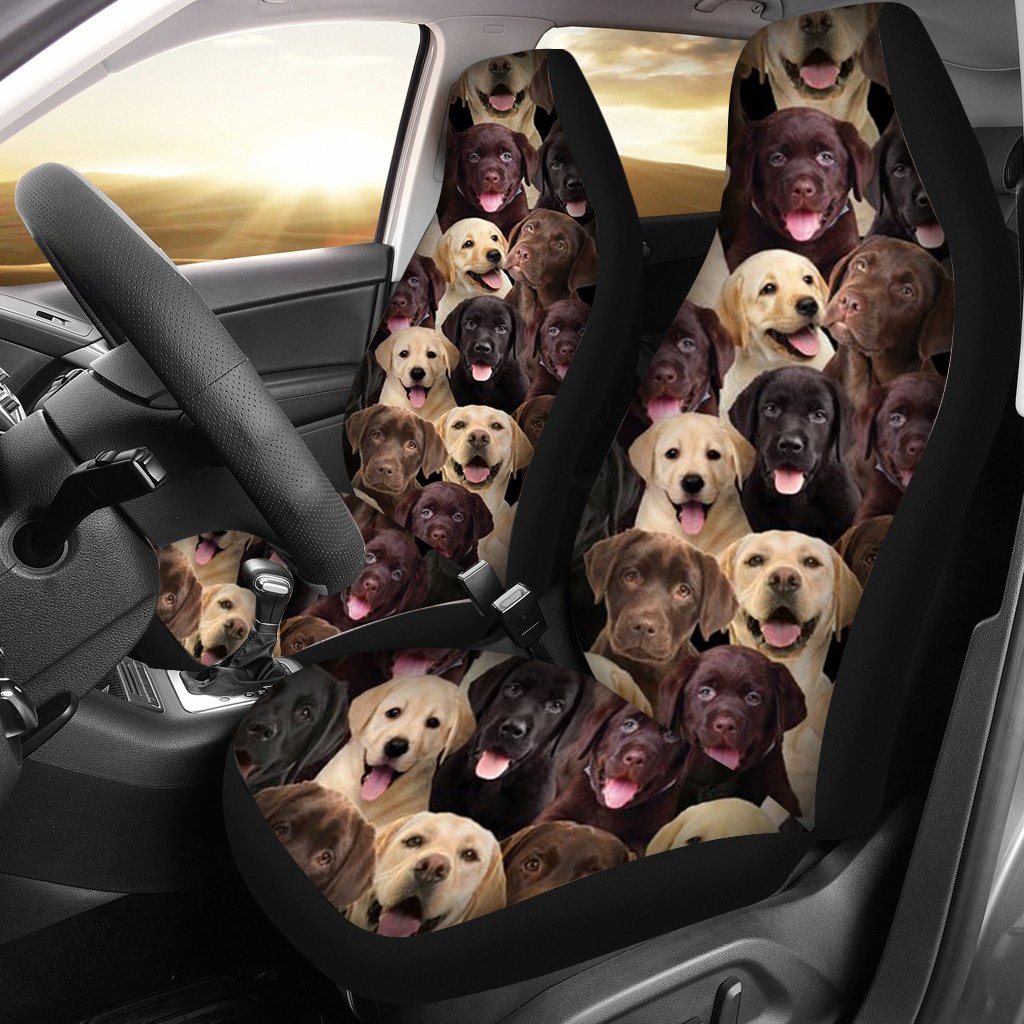 A Bunch Of Labradors Car Seat Cover