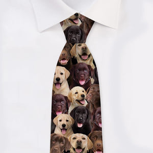 A Bunch Of Labradors Tie For Men/Great Gift Idea For Christmas