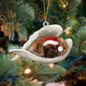 Leonberger Sleeping Angel Christmas Ornament