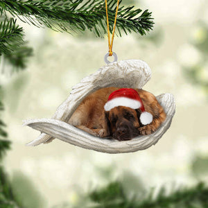 Leonberger Sleeping Angel Christmas Ornament
