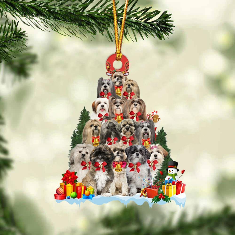 Lhasa Apso-Dog Christmas Tree Ornament