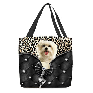 2022 New Release Maltese All Over Printed Tote Bag