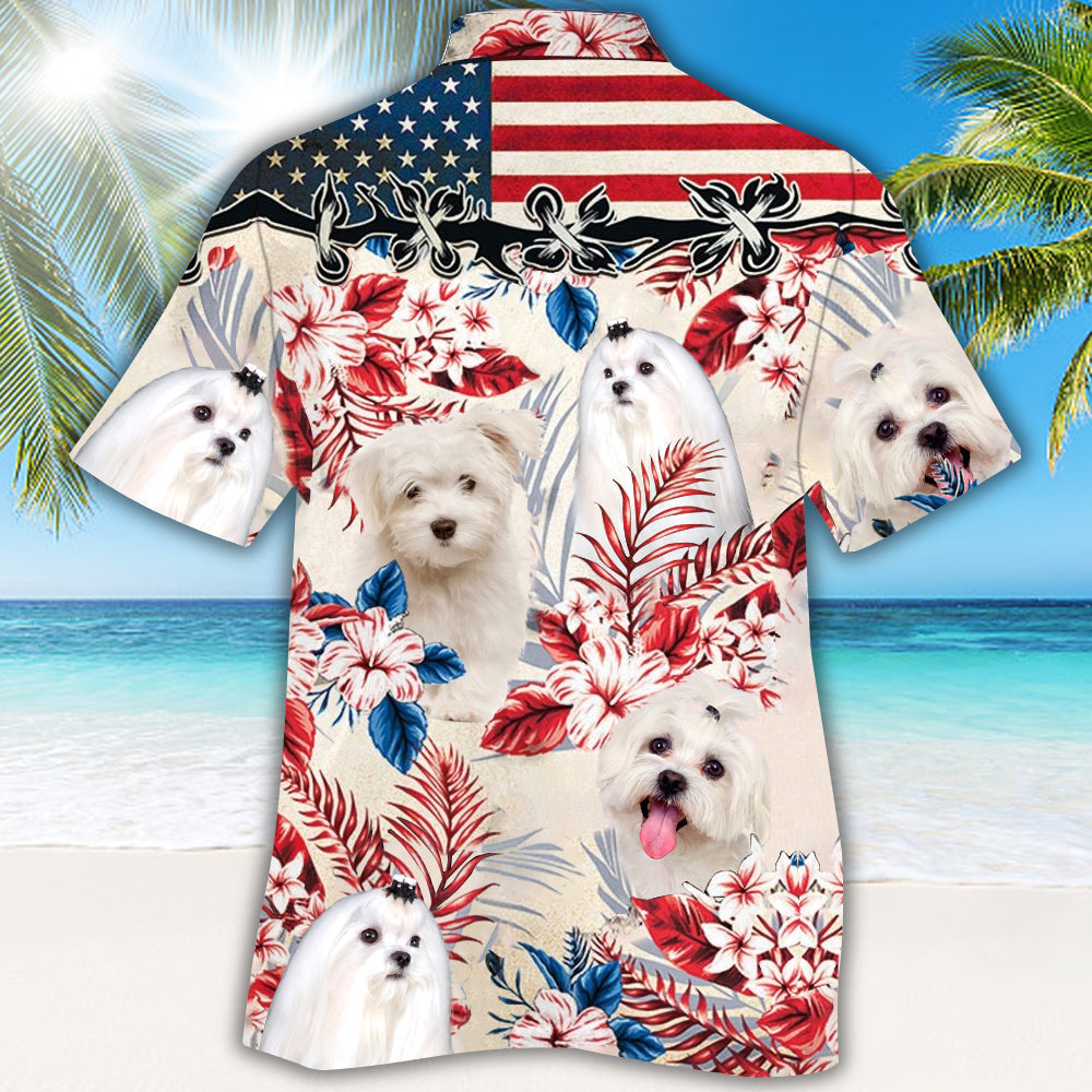 Maltese Hawaiian Shirt