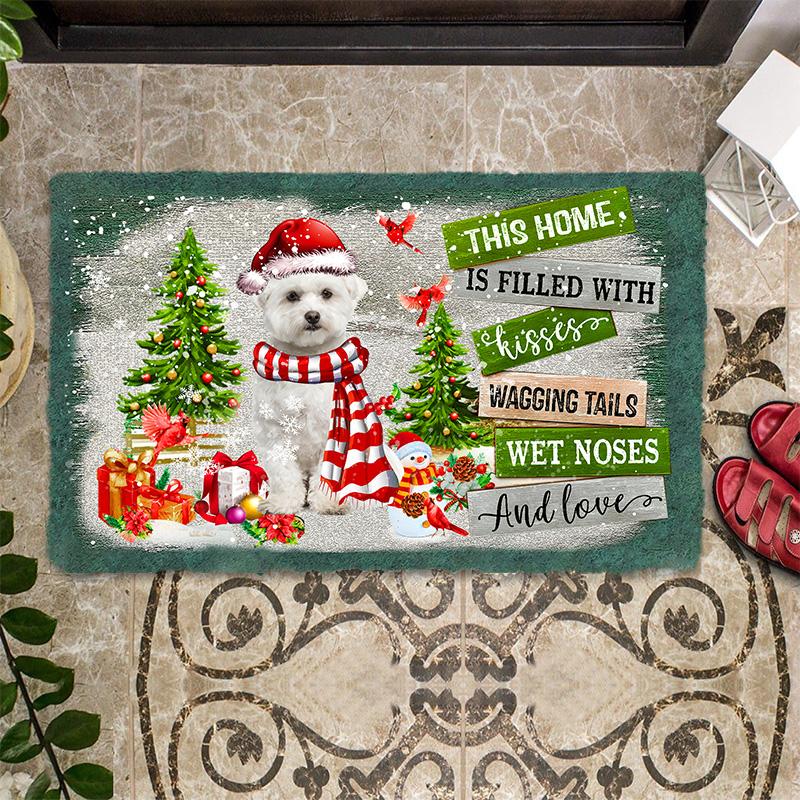 This Home Is Filled With Kisses/Maltese Doormat