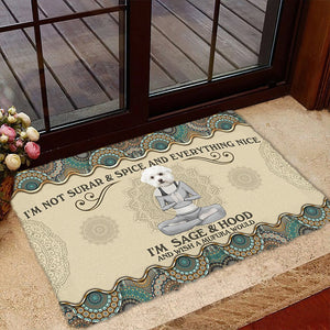 Wish A Mufuka Would-Maltese Doormat