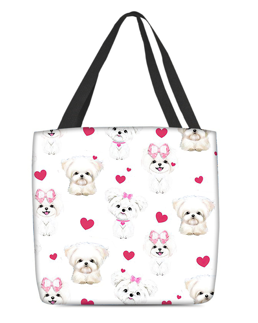 Cute Maltese Tote Bag