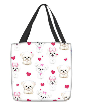 Cute Maltese Tote Bag