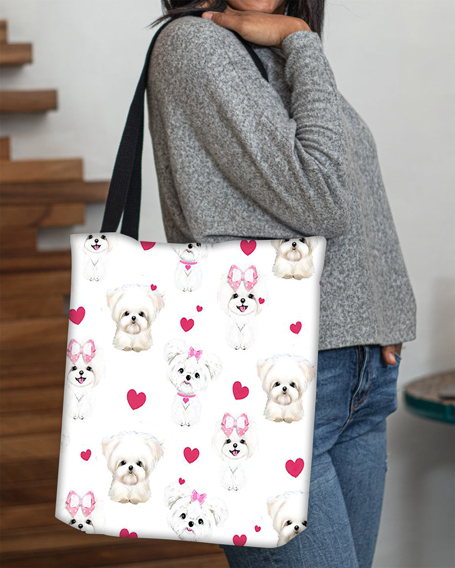 Cute Maltese Tote Bag