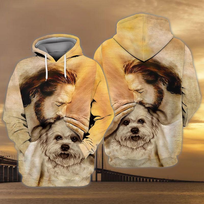 Maltese With God Unisex Hoodie