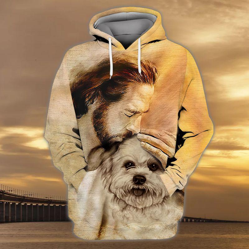 Maltese With God Unisex Hoodie