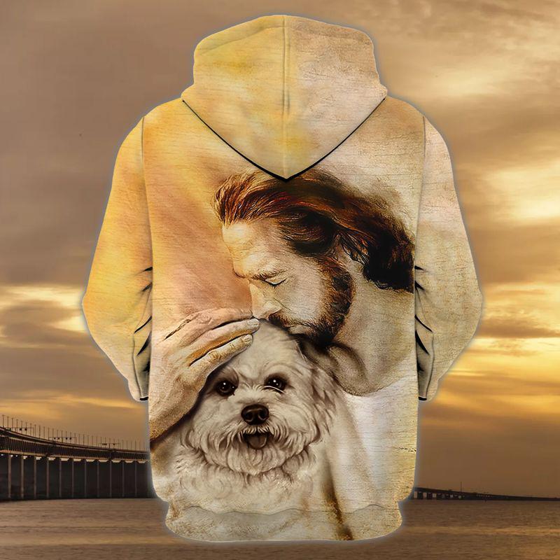 Maltese With God Unisex Hoodie
