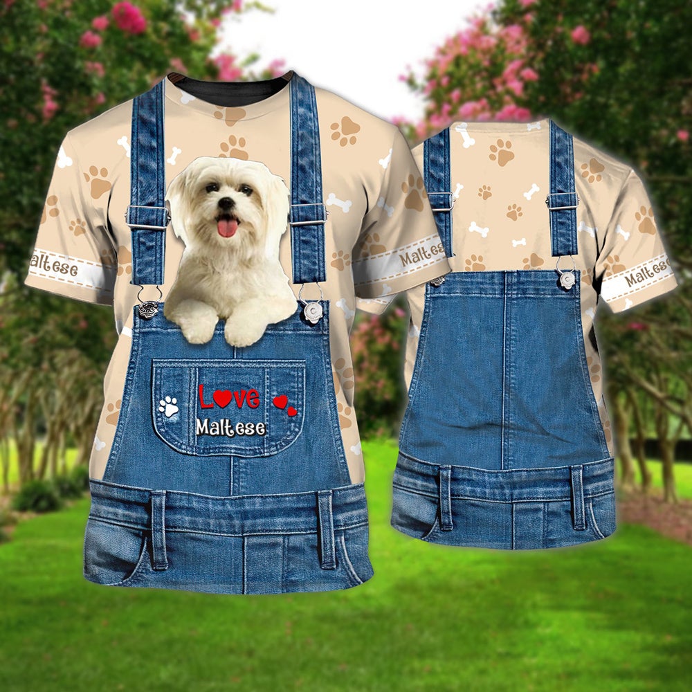 Love Maltese Cute Unisex T-shirt