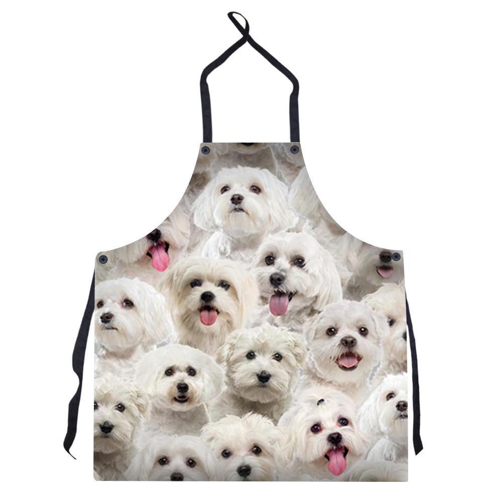 A Bunch Of Malteses Apron/Great Gift Idea For Christmas