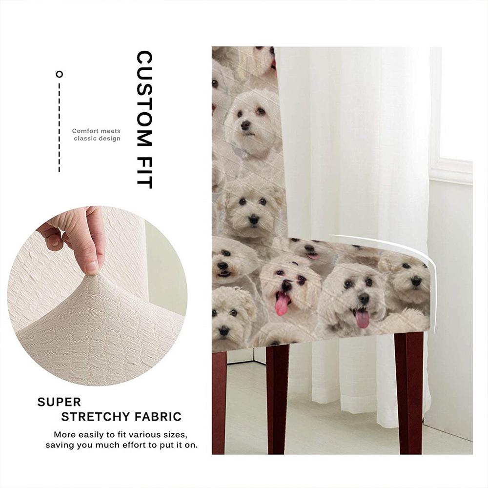 A Bunch Of Malteses Chair Cover/Great Gift Idea For Dog Lovers